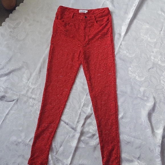 Shane and Justin Runway Lace Pants L - Picture 7 of 10